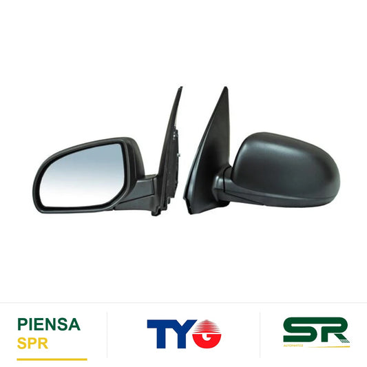 ESPEJO IZQUIERDO 3 PINES ELÉCTRICO HYUNDAI I10 2011-2014 POROSO TYG