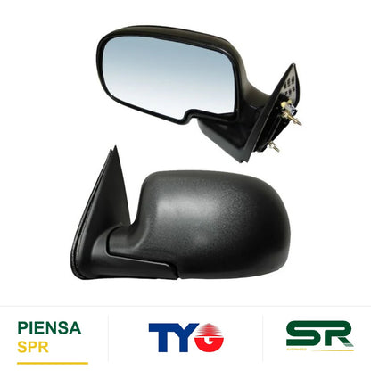 ESPEJO IZQUIERDO PICKUP SIN CONT POROSO NEGRO PWY 550.09 CHEVROLET CHEV 1999-2006 TYG