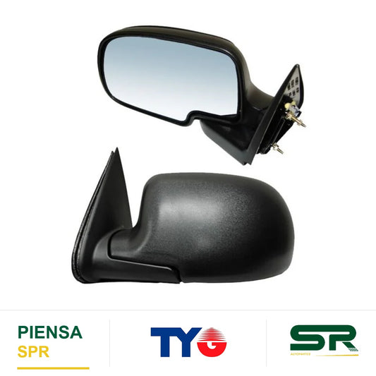 ESPEJO IZQUIERDO NEGRO CHEVROLET PICKUP 1999-2006 S / CONT POROSO TYG