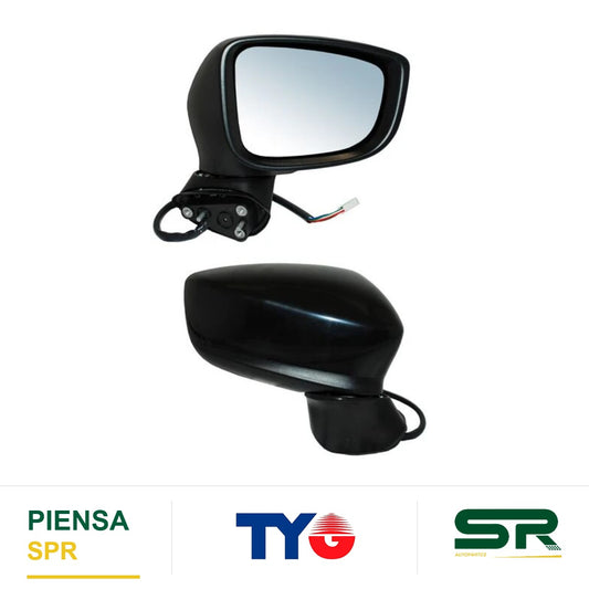 ESPEJO DERECHO 7 PINES CON DESEMPAÑANTE CON DIRECCIONAL PARA PINTAR ELÉCTRICO MAZDA 3 2014-2018 TYG