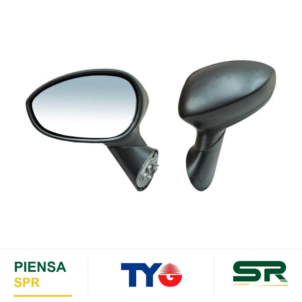 ESPEJO IZQUIERDO SIN CONT POROSO FIAT 500 2009-2015 TYG