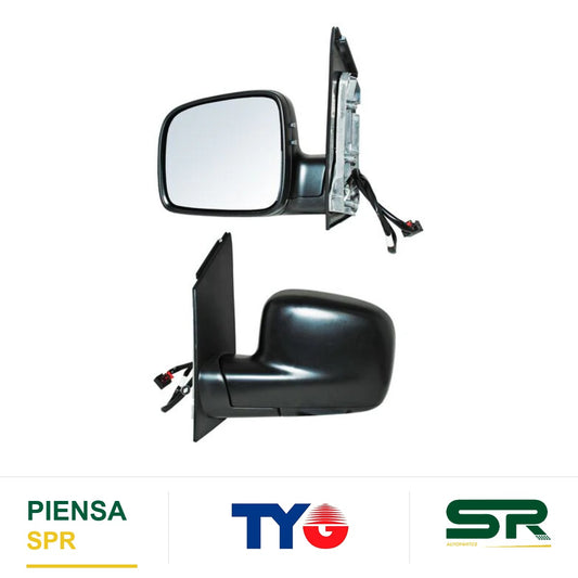 ESPEJO IZQUIERDO ELÉCTRICO 5 PINES CON DESEMPAÑANTE NEGRO VOLKSWAGEN CADDY 2014-2016 TYG