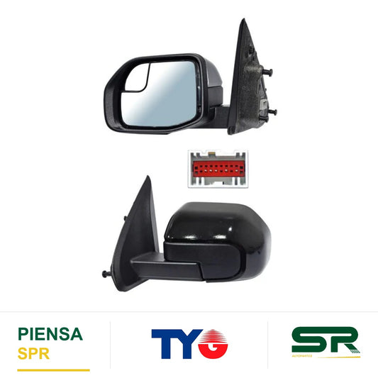 ESPEJO IZQUIERDO 5 PINES CON DESEMPAÑANTE PARA PINTAR FORD MAVERICK 2022-2023 ELECCT C / PUNTO CIEGO TYG