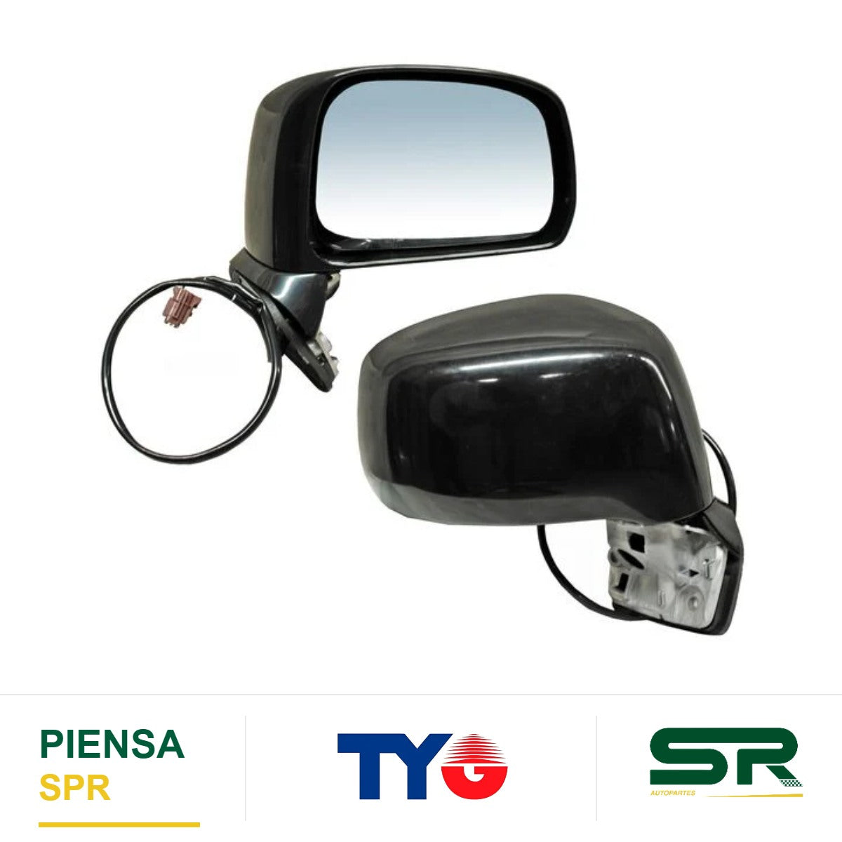 ESPEJO DERECHO ELÉCTRICO SIN SL 3 PINES 580.06 NISSAN TIIDA 2007-2018 TYG