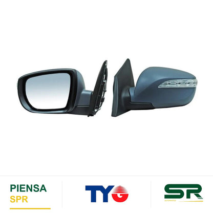 ESPEJO IZQUIERDO ELÉCTRICO 5 PINES CON DIRECCIONAL CON DESEMPAÑANTE AUTOABATIBLE PARA PINTAR HYUNDAI IX35 LIMITED 6 2014-2015 TYG
