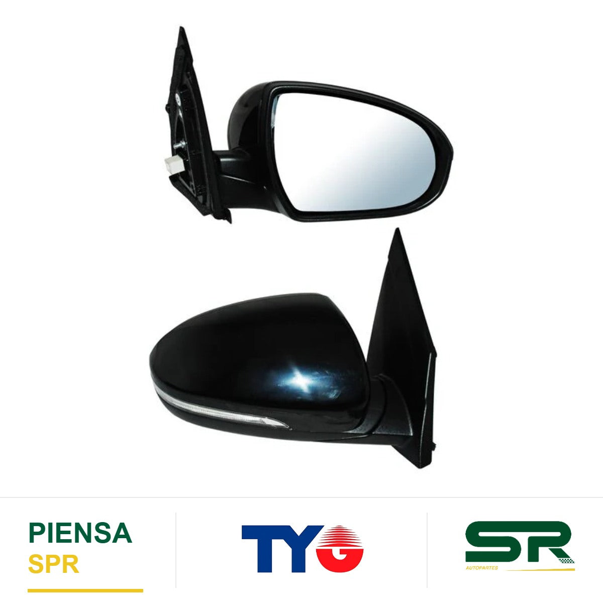 ESPEJO DERECHO ELÉCTRICO PARA PINTAR CON DESEMPAÑANTE CON DIRECCIONAL 6 PINES HYUNDAI TUCSON 2016-2019 TYG