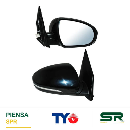 ESPEJO DERECHO 6 PINES CON DESEMPAÑANTE CON DIRECCIONAL PARA PINTAR ELÉCTRICO HYUNDAI TUCSON 2016-2019 TYG