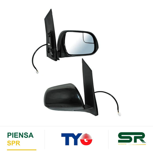 ESPEJO DERECHO 5 PINES CON DESEMPAÑANTE PARA PINTAR ELÉCTRICO TOYOTA SIENNA 2015-2020 C / PUNTO CIEGO TYG