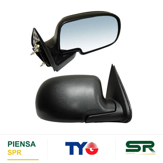 ESPEJO DERECHO NEGRO CHEVROLET PICKUP 1999-2006 S / CONT POROSO TYG