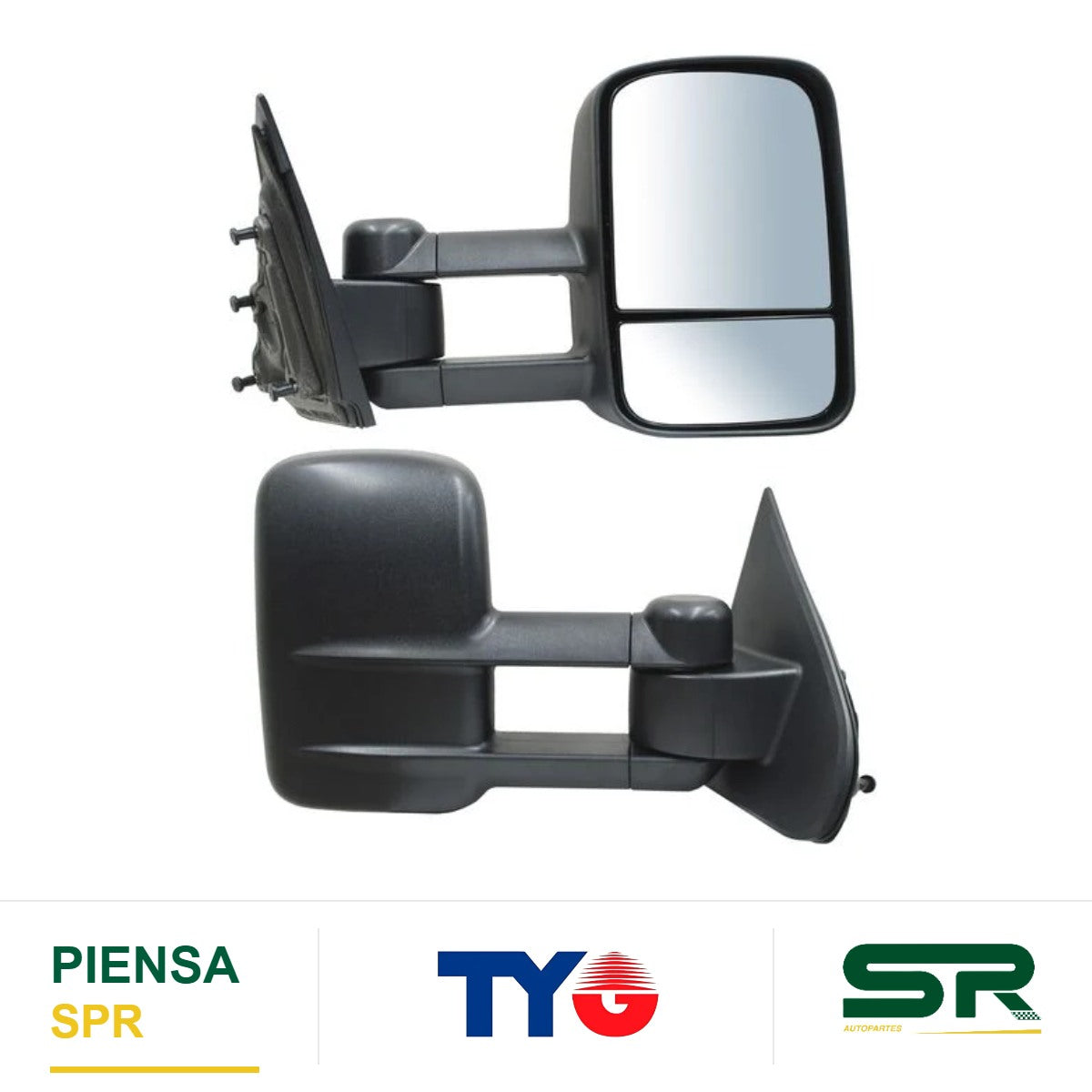ESPEJO DERECHO PICKUP SIERRA SIN CONT POROSO TELESCOPICO CHEVROLET CHEV 2014-2018 TYG