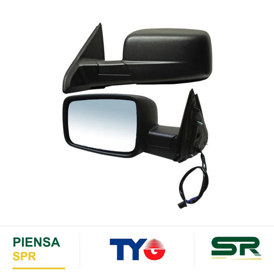 ESPEJO IZQUIERDO 5 PINES CON DESEMPAÑANTE ELÉCTRICO NEGRO DODGE PICKUP / RAM 2011-2020 TYG