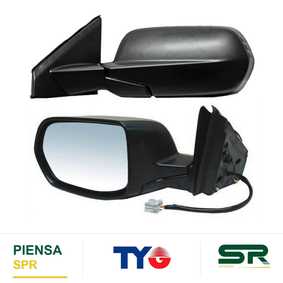 ESPEJO IZQUIERDO ELÉCTRICO SIN DESEMPAÑANTE GRANDE 3 PINES HONDA CR-V 2007-2011 TYG