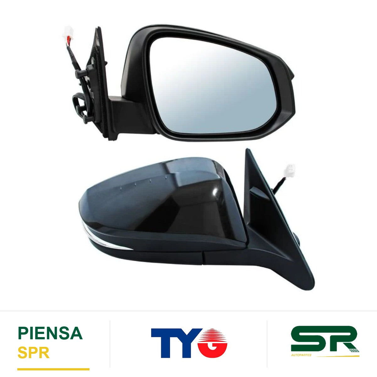 ESPEJO DERECHO ELÉCTRICO CON DESEMPAÑANTE CON DIRECCIONAL PARA PINTAR 6 PINES CCC TOYOTA HIGHLANDER 2014-2019 TYG