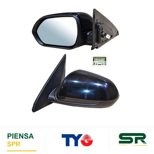 ESPEJO IZQUIERDO 3 PINES PARA PINTAR ELÉCTRICO KIA SELTOS 2020-2025 TYG