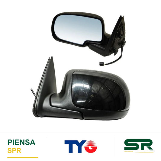 ESPEJO IZQUIERDO 3 PINES ELÉCTRICO NEGRO CHEVROLET PICKUP 1999-2006 LISO LS / LT TYG