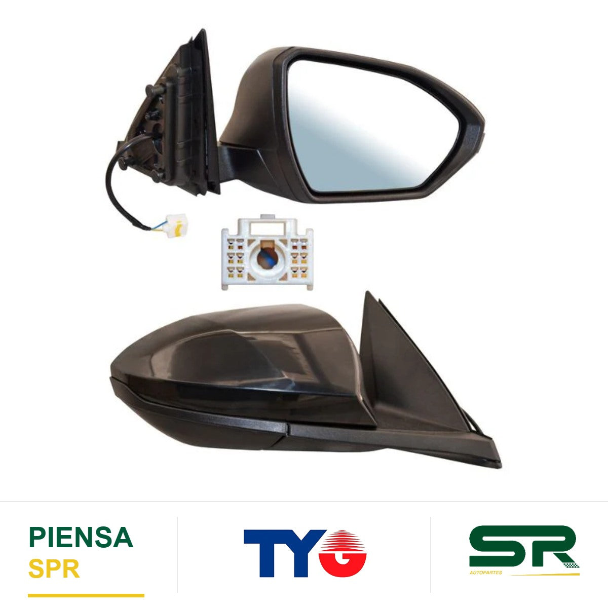 ESPEJO DERECHO ELÉCTRICO PARA PINTAR 3 PINES HYUNDAI TUCSON 2022-2023 TYG