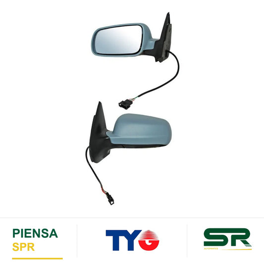 ESPEJO IZQUIERDO 5 PINES ELÉCTRICO AS VOLKSWAGEN JETTA CL ICO 1999-2015 / GOLF 1999-2007 GDE LUNA CLARA TYG