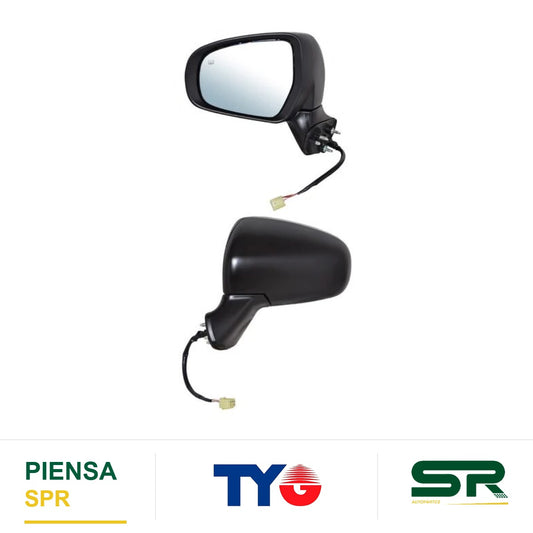 ESPEJO IZQUIERDO 5 PINES CON DESEMPAÑANTE PARA PINTAR ELÉCTRICO SUZUKI SCROSS 2013-2020 CCC3 TYG