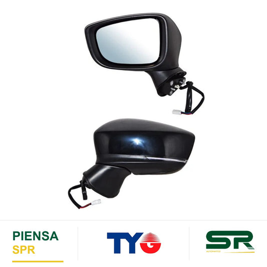 ESPEJO IZQUIERDO CON DESEMPAÑANTE CON DIRECCIONAL PARA PINTAR ELÉCTRICO MAZDA 3 2017-2018 TYG