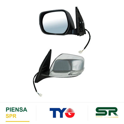 ESPEJO IZQUIERDO ELÉCTRICO CROM CON DIRECCIONAL MTP 5 PINES CCCC3 TOYOTA LAND CRUSIER 2016-2019 TYG