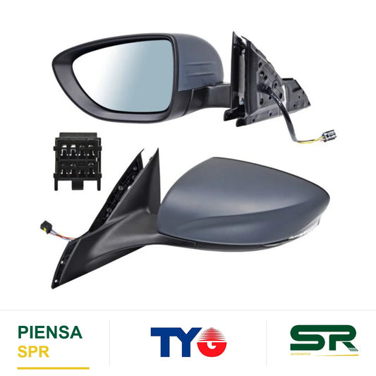ESPEJO IZQUIERDO 5 PINES CON DESEMPAÑANTE PARA PINTAR ELÉCTRICO MG GT 2022-2024 TYG