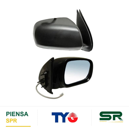 ESPEJO DERECHO 3 PINES ELÉCTRICO NEGRO TOYOTA HILUX 2005-2011 LISO TYG