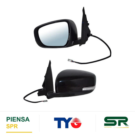 ESPEJO IZQUIERDO 7 PINES CON DIRECCIONAL AUTOABATIBLE PARA PINTAR ELÉCTRICO SUZUKI SWIFT 2017-2025 TYG