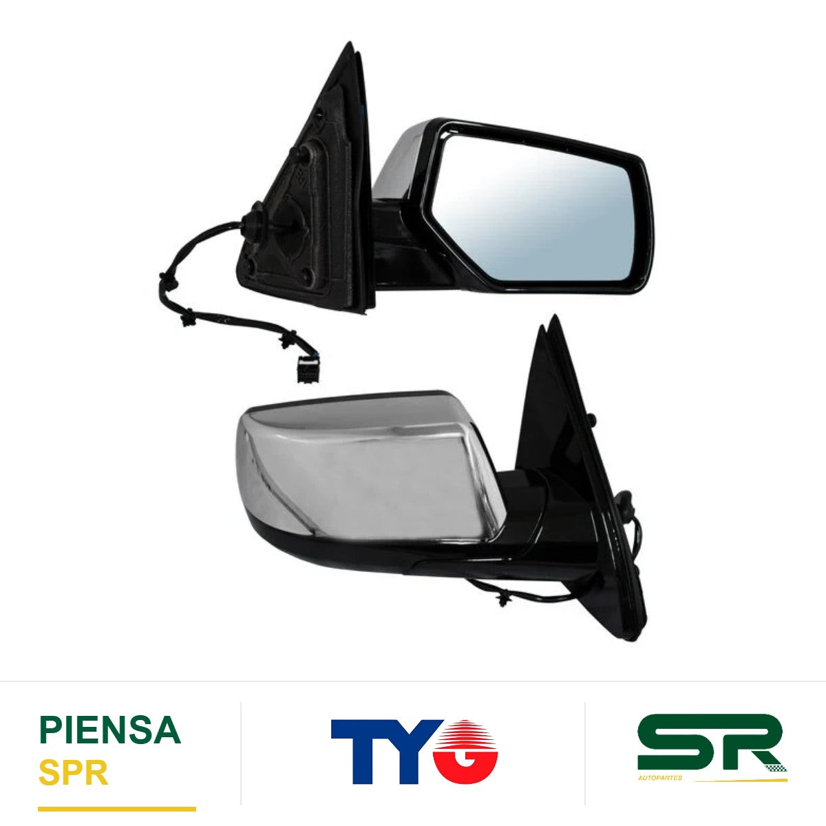 ESPEJO DERECHO ELÉCTRICO CON DESEMPAÑANTE CROM 5 PINES DDD CHEVROLET TAHOE / YUKON 2015-2020 TYG