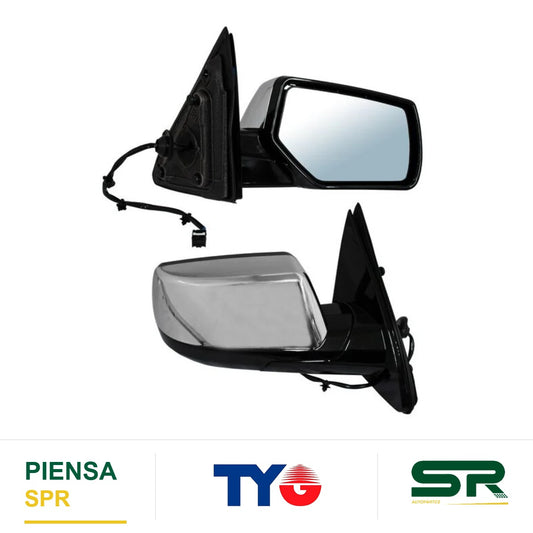 ESPEJO DERECHO 5 PINES CON DESEMPAÑANTE ELÉCTRICO CROMADO CHEVROLET TAHOE / YUKON 2015-2020 TYG