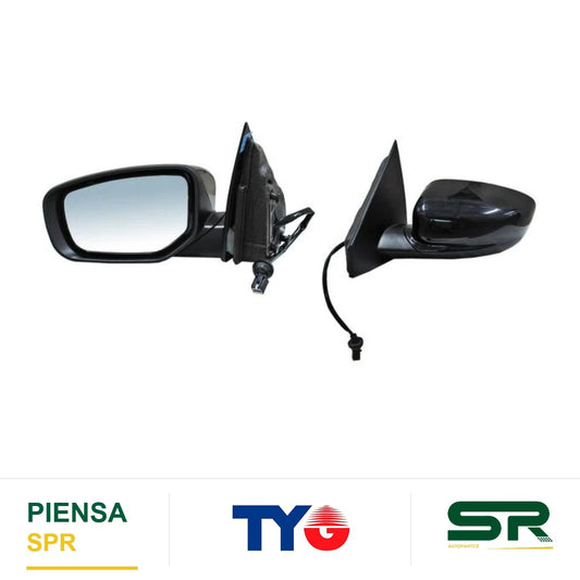 ESPEJO IZQUIERDO 3 PINES PARA PINTAR ELÉCTRICO DODGE DART 2013-2016 TYG
