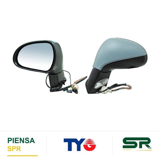 ESPEJO IZQUIERDO CON DESEMPAÑANTE AUTOABATIBLE PARA PINTAR ELÉCTRICO PEUGEOT 308 2009-2013 TYG