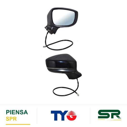 ESPEJO DERECHO 7 PINES CON SENSOR DE PUNTO CIEGO CON DESEMPAÑANTE CON DIRECCIONAL ELÉCTRICO MAZDA CX5 2018-2025 P-PINT TYG