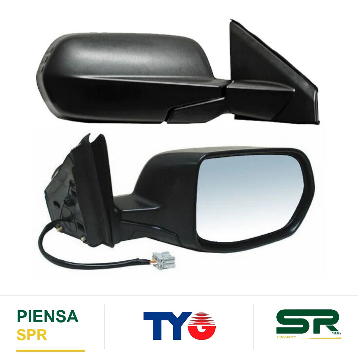 ESPEJO DERECHO ELÉCTRICO SIN DESEMPAÑANTE GRANDE 3 PINES 880.06 HONDA CR-V 2007-2011 TYG