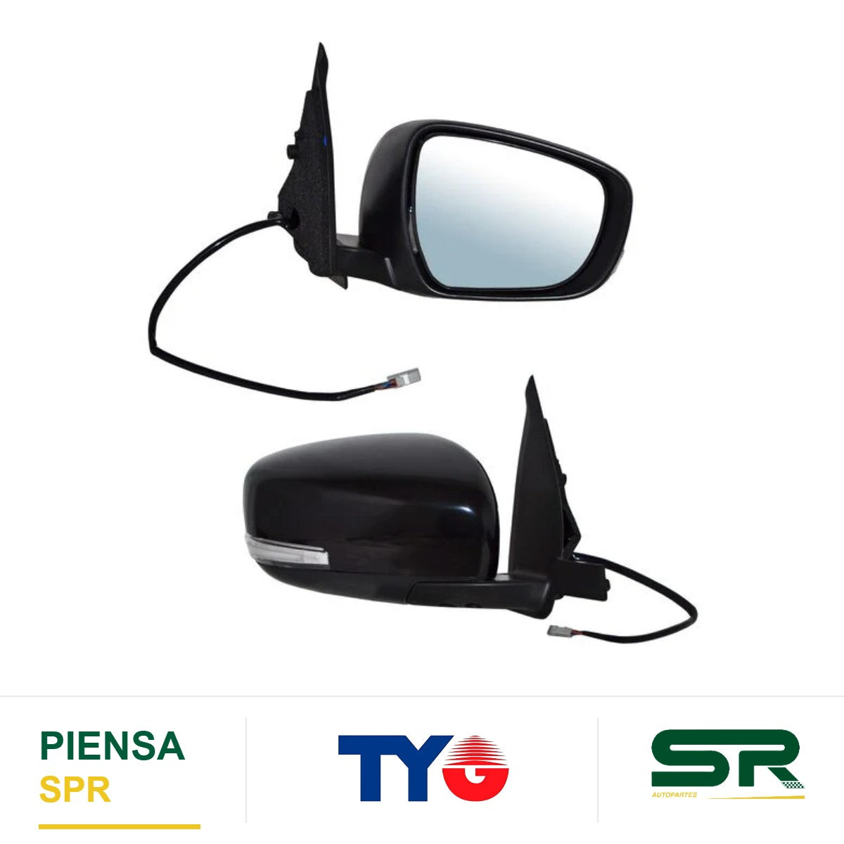 ESPEJO DERECHO ELÉCTRICO PARA PINTAR CON DIRECCIONAL 5 PINES SUZUKI SWIFT 2017-2025 TYG