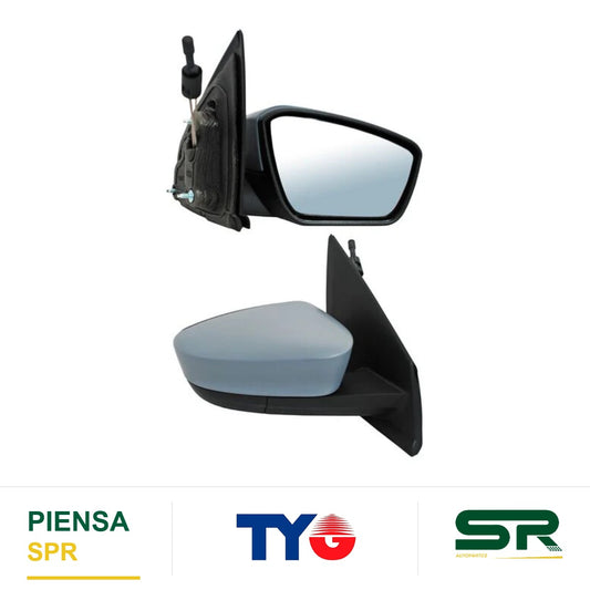ESPEJO DERECHO PARA PINTAR FORD FIGO 2016-2021 C / CONT MAN ENERGY / IMPULSE / TITANIUM TYG