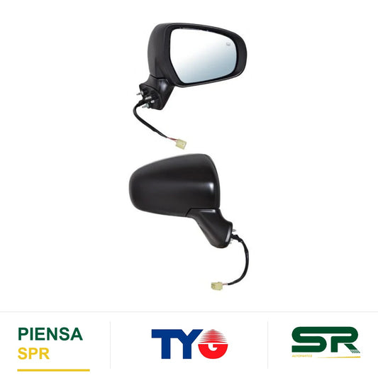ESPEJO DERECHO 5 PINES CON DESEMPAÑANTE PARA PINTAR ELÉCTRICO SUZUKI SCROSS 2013-2020 CCC3 TYG