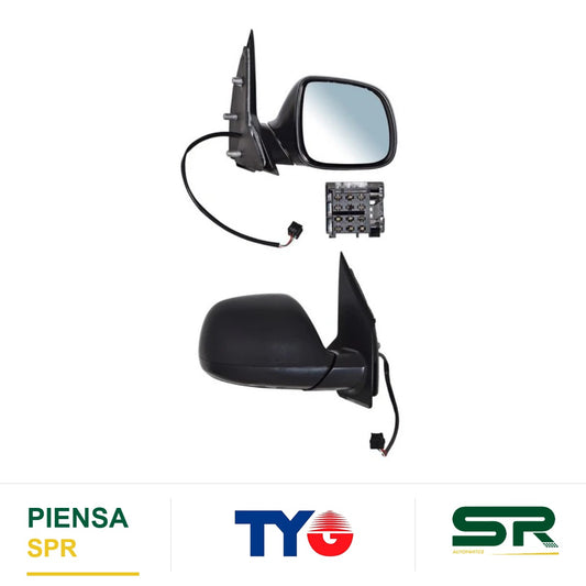 ESPEJO DERECHO 5 PINES CON DESEMPAÑANTE ELÉCTRICO VOLKSWAGEN TRANSPORTER 2016-2024 POROSO TYG