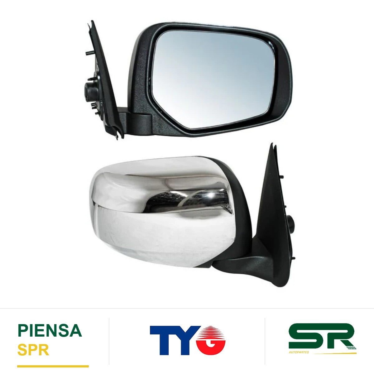 ESPEJO DERECHO PICKUP SIN CONT CROM CCC3 MITSUBISHI L200 2016-2019 TYG