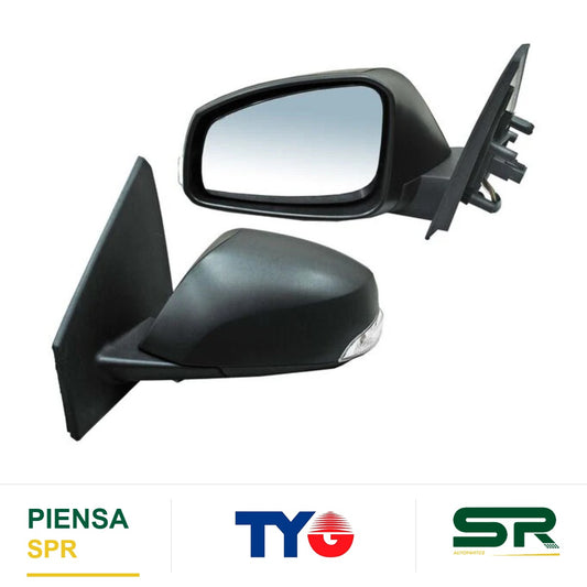 ESPEJO IZQUIERDO ELÉCTRICO 9 PINES CON DIRECCIONAL CON DESEMPAÑANTE RENAULT FLUENCE 2011-2017 / RENAULT MEGANE II 2007-2010 TYG