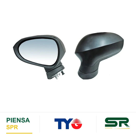 ESPEJO IZQUIERDO 5 PINES CON DESEMPAÑANTE ELÉCTRICO SEAT IBIZA 2010-2017 POROSO TYG