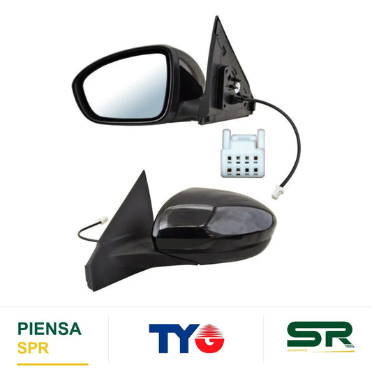 ESPEJO IZQUIERDO 3 PINES PARA PINTAR ELÉCTRICO NISSAN SENTRA 2021-2025 28902 TYG