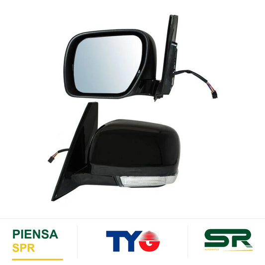 ESPEJO IZQUIERDO CON DIRECCIONAL AUTOABATIBLE PARA PINTAR ELÉCTRICO MITSUBISHI MONTERO 2009-2014 TYG