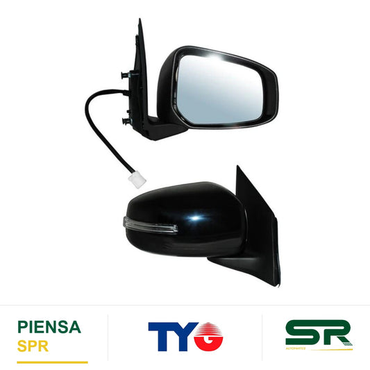 ESPEJO DERECHO 5 PINES CON DIRECCIONAL ELÉCTRICO MITSUBISHI MIRAGE 2015-2024 / LANCER 2014-2017 TYG
