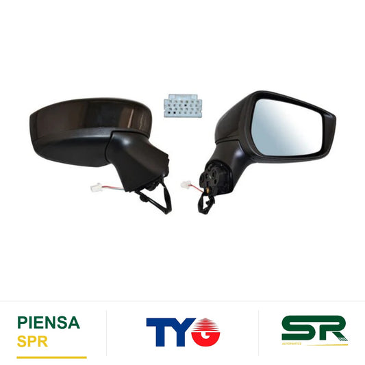 ESPEJO DERECHO 3 PINES PARA PINTAR ELÉCTRICO NISSAN VERSA 2020-2025 28607 TYG