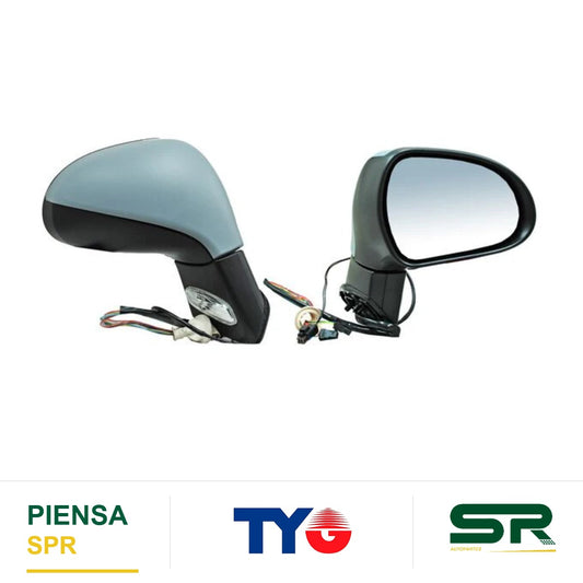 ESPEJO DERECHO CON DESEMPAÑANTE AUTOABATIBLE PARA PINTAR ELÉCTRICO PEUGEOT 308 2009-2013 2 FINAL4 TYG