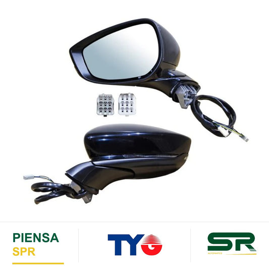 ESPEJO IZQUIERDO 9 PINES CON DESEMPAÑANTE CON DIRECCIONAL ELÉCTRICO MAZDA 3 2019-2025 P / PINTAR C / MEM TYG