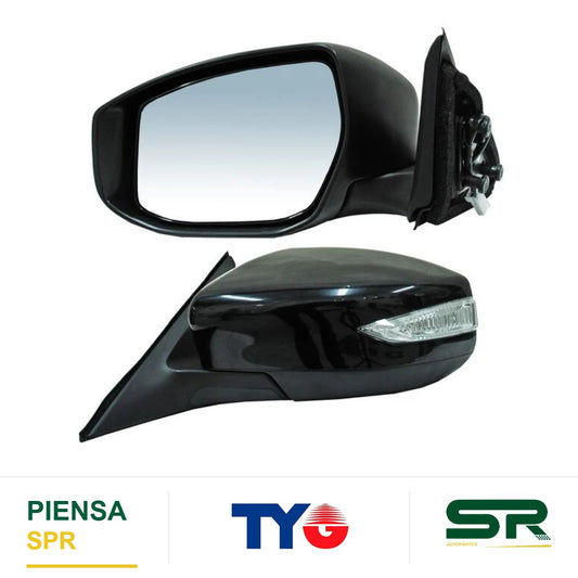 ESPEJO IZQUIERDO CON DESEMPAÑANTE CON DIRECCIONAL PARA PINTAR ELÉCTRICO NISSAN ALTIMA 2013-2018 TYG