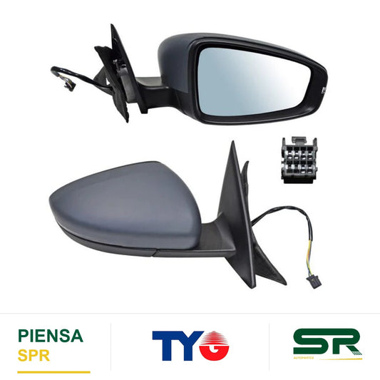 ESPEJO DERECHO 6 PINES CON DESEMPAÑANTE CON DIRECCIONAL PARA PINTAR ELÉCTRICO ABATIBLE MG MG5 2021-2025 TYG