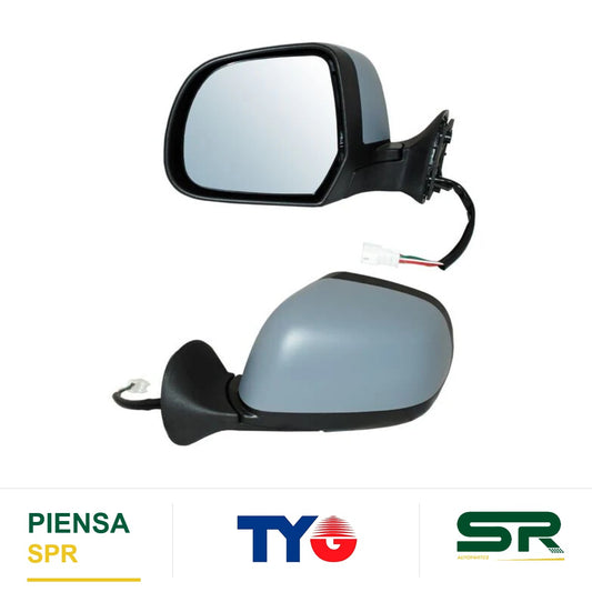 ESPEJO IZQUIERDO 5 PINES CON DESEMPAÑANTE PARA PINTAR ELÉCTRICO RENAULT DUSTER 2017-2020 / OROCH 2019-2022 TYG