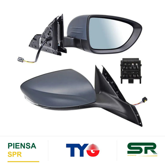 ESPEJO DERECHO 6 PINES CON DESEMPAÑANTE PARA PINTAR ELÉCTRICO MG GT 2022-2024 TYG